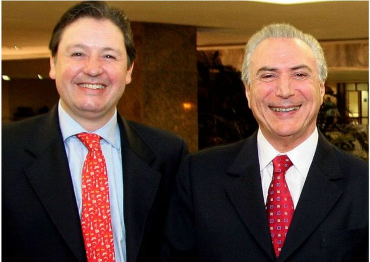 Rodrigo Rocha Loures e Michel Temer (Foto: Giuliana Miranda) Rodrigo Rocha Loures e Michel Temer