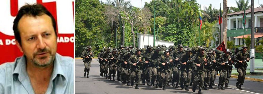 A CUT-RS criticou o projeto do governo José Ivo Sartori “Exército nas Escolas”, que prevê atividades das Forças Armadas para estudantes de ensino médio; segundo a CUT-RS, a iniciativa lembra os tempos sombrios da ditadura militar (1964-1985), quando havia a disciplina “Educação, Moral e Cívica” e os feitos dos generais eram exaltados nas salas de aula; presidente da entidade, Claudir Nespolo diz que “Não é função dos militares ensinar princípios e valores para os nossos jovens nas escolas. O que necessitamos é de concursos públicos para termos mais professores e precisamos de valorização e qualificação para os educadores” (Foto: Leonardo Lucena) A CUT-RS criticou o projeto do governo José Ivo Sartori “Exército nas Escolas”, que prevê atividades das Forças Armadas para estudantes de ensino médio; segundo a CUT-RS, a iniciativa lembra os tempos sombrios da ditadura militar (1964-1985), quando havia a disciplina “Educação, Moral e Cívica” e os feitos dos generais eram exaltados nas salas de aula; presidente da entidade, Claudir Nespolo diz que “Não é função dos militares ensinar princípios e valores para os nossos jovens nas escolas. O que necessitamos é de concursos públicos para termos mais professores e precisamos de valorização e qualificação para os educadores”