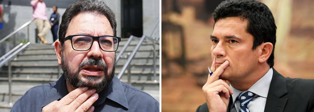 Depois de determinar a condução coercitiva do blogueiro Eduardo Guimarães e violar seu sigilo de fonte, numa decisão que provocou protestos de entidades globais de proteção a jornalistas, como o Repórteres sem Fronteiras, o juiz Sergio Moro, da Operação Lava Jato, se declarou impedido e deixou de atuar no caso; a defesa de Guimarães havia alegado que Moro era seu "inimigo capital", uma vez que os dois têm processos contra si na Justiça; Moro era alvo de uma ação apresentada em 2015 por Guimarães no Conselho Nacional de Justiça (CNJ); no mesmo ano, o juiz representou contra o blogueiro na condição de vítima de suposto crime de ameaça, o que retiraria de Moro a autoridade de papel julgador; "Com esse processo, Moro destruiu a minha vida profissional e financeira", desabafa Guimarães (Foto: Gisele Federicce) Depois de determinar a condução coercitiva do blogueiro Eduardo Guimarães e violar seu sigilo de fonte, numa decisão que provocou protestos de entidades globais de proteção a jornalistas, como o Repórteres sem Fronteiras, o juiz Sergio Moro, da Operação Lava Jato, se declarou impedido e deixou de atuar no caso; a defesa de Guimarães havia alegado que Moro era seu "inimigo capital", uma vez que os dois têm processos contra si na Justiça; Moro era alvo de uma ação apresentada em 2015 por Guimarães no Conselho Nacional de Justiça (CNJ); no mesmo ano, o juiz representou contra o blogueiro na condição de vítima de suposto crime de ameaça, o que retiraria de Moro a autoridade de papel julgador; "Com esse processo, Moro destruiu a minha vida profissional e financeira", desabafa Guimarães