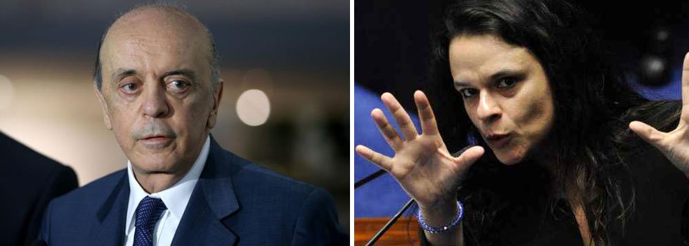 Uma das principais articuladoras do impeachment da presidente eleita Dilma Rousseff, a advogada Janaína Paschoal usou sua conta no Twitter para rebater o ex-prefeito de São Paulo Fernando Haddad que,, em seu ensaio sobre sai carreira política, disse que o senador José Serra (PSDB) atuou de forma conjunta com Janaína e com o jurista Miguel Reale Jr. pelo afastamento de Dilma; "A única vez que falei com Serra sobre o impeachment, foi para ouvi-lo dizer (com aquela boca de chupa ovo): Não tem elementos!", postou Janaína. "O impeachment foi muito importante na minha vida: primeiro, tirei o PT do poder (ufa!); depois, descobri o que é o PSDB (irc!)", completou (Foto: Paulo Emílio) Uma das principais articuladoras do impeachment da presidente eleita Dilma Rousseff, a advogada Janaína Paschoal usou sua conta no Twitter para rebater o ex-prefeito de São Paulo Fernando Haddad que,, em seu ensaio sobre sai carreira política, disse que o senador José Serra (PSDB) atuou de forma conjunta com Janaína e com o jurista Miguel Reale Jr. pelo afastamento de Dilma; "A única vez que falei com Serra sobre o impeachment, foi para ouvi-lo dizer (com aquela boca de chupa ovo): Não tem elementos!", postou Janaína. "O impeachment foi muito importante na minha vida: primeiro, tirei o PT do poder (ufa!); depois, descobri o que é o PSDB (irc!)", completou