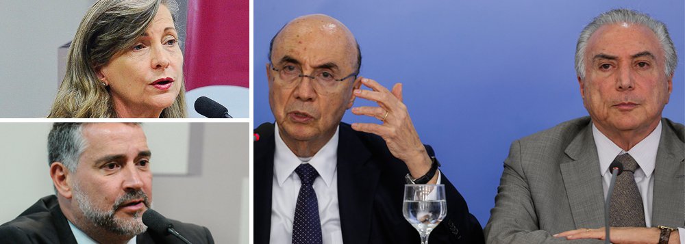 "O interesse é turbinar a inflação. Estamos entrando numa deflação por causa da recessão fortíssima, o que é um problema para o Banco Central, que quer continuar pagando os juros abusivos e justificar a taxa de juros alta para controlar a inflação. Essa crise está desmascarando isso", diz a auditora aposentada Maria Lúcia Fattorelli; já o deputado Paulo Pimenta (PT-RS) lembra que quando o governo propôs a PEC do teto de gastos, tanto o ministro da Fazenda, Henrique Meirelles, quanto o presidente Michel Temer, assumiram publicamente que a aprovação da PEC dispensaria a necessidade de aumento de impostos (Foto: Aquiles Lins) "O interesse é turbinar a inflação. Estamos entrando numa deflação por causa da recessão fortíssima, o que é um problema para o Banco Central, que quer continuar pagando os juros abusivos e justificar a taxa de juros alta para controlar a inflação. Essa crise está desmascarando isso", diz a auditora aposentada Maria Lúcia Fattorelli; já o deputado Paulo Pimenta (PT-RS) lembra que quando o governo propôs a PEC do teto de gastos, tanto o ministro da Fazenda, Henrique Meirelles, quanto o presidente Michel Temer, assumiram publicamente que a aprovação da PEC dispensaria a necessidade de aumento de impostos