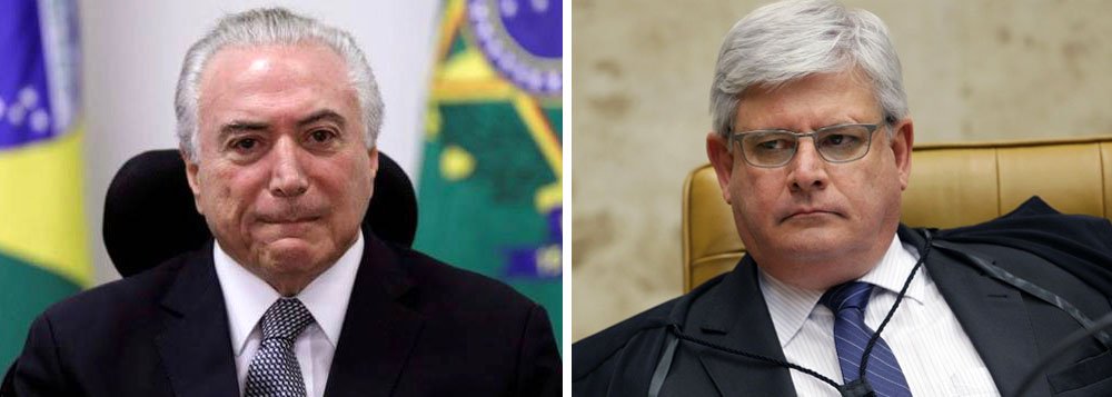 O procurador-geral da república, Rodrigo Janot, está focado em construir uma denúncia consistente para acusar Michel Temer de atuar como “chefe de organização criminosa”, dada a quantidade e a diversidade de indícios de crimes praticados nos esquemas do peemedebista; o Planalto e sua tropa de choque, por outro lado, já se preparam para a escalada de tom da PGR e tentam desqualificar Janot, apontando uma suposta "violência processual" do procurador-geral; a expectativa é que Janot anuncie a primeira denúncia contra Temer já na semana que vem (Foto: Giuliana Miranda) O procurador-geral da república, Rodrigo Janot, está focado em construir uma denúncia consistente para acusar Michel Temer de atuar como “chefe de organização criminosa”, dada a quantidade e a diversidade de indícios de crimes praticados nos esquemas do peemedebista; o Planalto e sua tropa de choque, por outro lado, já se preparam para a escalada de tom da PGR e tentam desqualificar Janot, apontando uma suposta "violência processual" do procurador-geral; a expectativa é que Janot anuncie a primeira denúncia contra Temer já na semana que vem