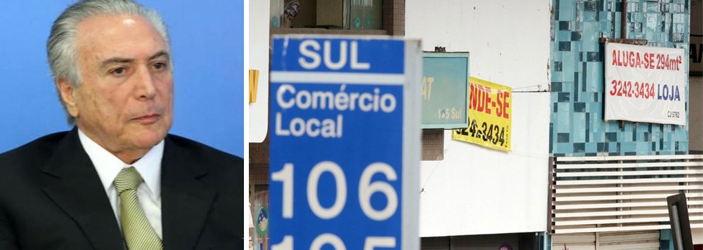 A confiança do comércio brasileiro recuou em julho pela segunda vez consecutiva e voltou ao patamar de março por causa do quadro de incerteza política, informou a Fundação Getulio Vargas (FGV) nesta quarta-feira; "O resultado mostra que o aumento da incerteza originado com a crise política pode ter impactado o lado real da economia", explicou por meio de nota o superintendente de Estatísticas Públicas da FGV/IBRE, Aloisio Campelo Jr; a crise política decorre do fato de Michel Temer ser o primeiro ocupante da presidência na história do Brasil a ser formalmente denunciado por corrupção; acuado, ele tem liberado bilhões aos deputados, enquanto tenta aumentar impostos (Foto: Leonardo Attuch) A confiança do comércio brasileiro recuou em julho pela segunda vez consecutiva e voltou ao patamar de março por causa do quadro de incerteza política, informou a Fundação Getulio Vargas (FGV) nesta quarta-feira; "O resultado mostra que o aumento da incerteza originado com a crise política pode ter impactado o lado real da economia", explicou por meio de nota o superintendente de Estatísticas Públicas da FGV/IBRE, Aloisio Campelo Jr; a crise política decorre do fato de Michel Temer ser o primeiro ocupante da presidência na história do Brasil a ser formalmente denunciado por corrupção; acuado, ele tem liberado bilhões aos deputados, enquanto tenta aumentar impostos