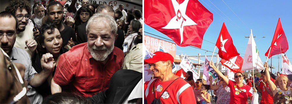 Nos dias que sucederam a condenação em primeira instância do ex-presidente Lula a nove anos e meio de prisão pelos crimes de corrupção passiva e lavagem de dinheiro, o PT registrou um crescimento expressivo no número de pedidos de filiação; legenda recebeu 4.217 novos pedidos nas últimas duas semanas, superando com folga a média mensal de cerca de 1.000 pedidos (Foto: Aquiles Lins) Nos dias que sucederam a condenação em primeira instância do ex-presidente Lula a nove anos e meio de prisão pelos crimes de corrupção passiva e lavagem de dinheiro, o PT registrou um crescimento expressivo no número de pedidos de filiação; legenda recebeu 4.217 novos pedidos nas últimas duas semanas, superando com folga a média mensal de cerca de 1.000 pedidos