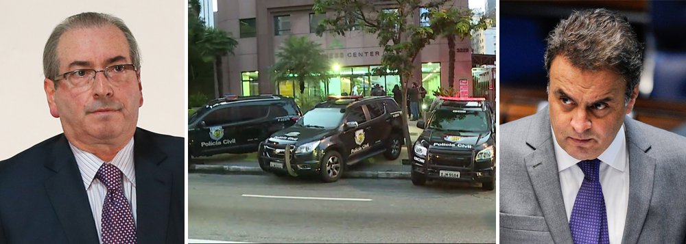 É o que aponta investigação da Polícia Civil no Rio de Janeiro, que mira superfaturamento e manobra do ex-deputado Eduardo Cunha (PMDB-RJ) por meio de medida provisória aprovada por 'encomenda' em 2007; Operação Barão Gatuno, um desdobramento da Lava Jato, tem como base denúncias feitas pelo ex-senador e delator Delcídio Amaral; ação atingiu ainda o operador do senador afastado Aécio Neves (PSDB-MG), Dimas Toledo, alvo de condução coercitiva; indicado por Aécio para a diretoria da estatal, Toledo era acusado de pagar um mensalão a deputados da chamada 'lista de Furnas' (Foto: Gisele Federicce) É o que aponta investigação da Polícia Civil no Rio de Janeiro, que mira superfaturamento e manobra do ex-deputado Eduardo Cunha (PMDB-RJ) por meio de medida provisória aprovada por 'encomenda' em 2007; Operação Barão Gatuno, um desdobramento da Lava Jato, tem como base denúncias feitas pelo ex-senador e delator Delcídio Amaral; ação atingiu ainda o operador do senador afastado Aécio Neves (PSDB-MG), Dimas Toledo, alvo de condução coercitiva; indicado por Aécio para a diretoria da estatal, Toledo era acusado de pagar um mensalão a deputados da chamada 'lista de Furnas'