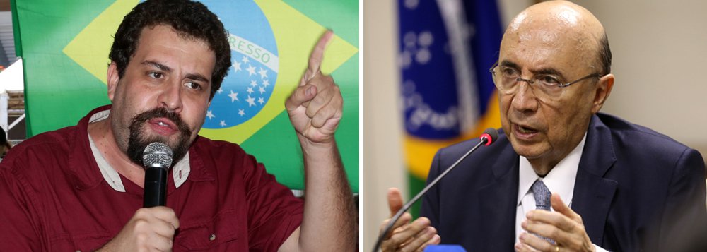 Para o dirigente do Movimento dos Trabalhadores Sem teto, Guilherme Boulos, é inaceitável que o ministro da Fazenda, Henrique Meirelles, e sua equipe sejam "tratados como intocáveis pelo mercado e pela imprensa" após produzirem indicadores pífios, ampliarem a recessão e deixarem 14 milhões de desempregados; "Quando o poder econômico tira e põe governos de acordo com sua conveniência, quando mantém seus lugares-tenentes independente de quem esteja no governo, bem, neste caso, qualquer coisa parecida com democracia já não passa de abstração filosófica", diz Boulos (Foto: Paulo Emílio) Para o dirigente do Movimento dos Trabalhadores Sem teto, Guilherme Boulos, é inaceitável que o ministro da Fazenda, Henrique Meirelles, e sua equipe sejam "tratados como intocáveis pelo mercado e pela imprensa" após produzirem indicadores pífios, ampliarem a recessão e deixarem 14 milhões de desempregados; "Quando o poder econômico tira e põe governos de acordo com sua conveniência, quando mantém seus lugares-tenentes independente de quem esteja no governo, bem, neste caso, qualquer coisa parecida com democracia já não passa de abstração filosófica", diz Boulos
