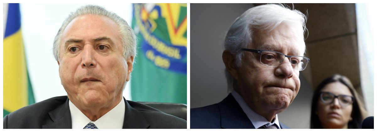 Michel Temer e ministro da Secretaria Geral da Presidência da República, Moreira Franco .2 (Foto: Paulo Emílio) Michel Temer e ministro da Secretaria Geral da Presidência da República, Moreira Franco .2