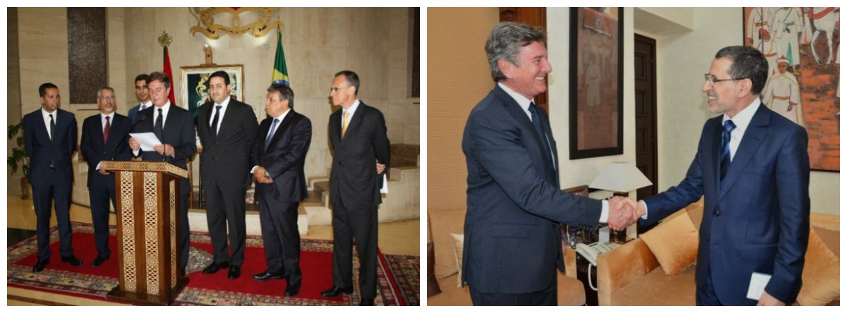 Durante visita de trabalho ao Marrocos, o presidente da Comissão de Relações Exteriores e Defesa Nacional do Senado, Fernando Collor (PTC/AL), tratou de temas relativos ao aprofundamento das relações bilaterais entre o Brasil e aquele país africano, com destaque para os entendimentos referentes à assinatura de acordo entre o Mercosul-Marrocos; o governo marroquino examina data proposta informalmente pelo Brasil para a realização de reunião Mercosul-Marrocos, em Brasília, em setembro (Foto: Voney Malta) Durante visita de trabalho ao Marrocos, o presidente da Comissão de Relações Exteriores e Defesa Nacional do Senado, Fernando Collor (PTC/AL), tratou de temas relativos ao aprofundamento das relações bilaterais entre o Brasil e aquele país africano, com destaque para os entendimentos referentes à assinatura de acordo entre o Mercosul-Marrocos; o governo marroquino examina data proposta informalmente pelo Brasil para a realização de reunião Mercosul-Marrocos, em Brasília, em setembro