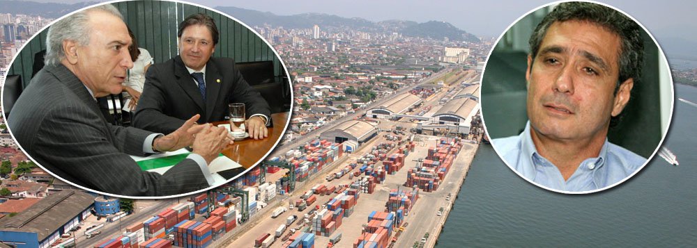 A delação do lobista e ex-executivo da J&F Ricardo Saud trouxe à tona novamente a participação de Michel Temer em esquema de corrupção no porto de Santos (SP); área de influência do pemedebista quando era deputado federal na década de 1990, um dos períodos em que foram firmados contratos com suspeitas de irregularidades; em seu depoimento, Saud diz que Rodrigo Rocha Loures, o homem da mala de Temer, sugeriu o nome de Ricardo Mesquita, diretor de relações institucionais do grupo portuário Rodrimar, para receber propina que seria destinada ao peemedebista (Foto: Giuliana Miranda) A delação do lobista e ex-executivo da J&F Ricardo Saud trouxe à tona novamente a participação de Michel Temer em esquema de corrupção no porto de Santos (SP); área de influência do pemedebista quando era deputado federal na década de 1990, um dos períodos em que foram firmados contratos com suspeitas de irregularidades; em seu depoimento, Saud diz que Rodrigo Rocha Loures, o homem da mala de Temer, sugeriu o nome de Ricardo Mesquita, diretor de relações institucionais do grupo portuário Rodrimar, para receber propina que seria destinada ao peemedebista