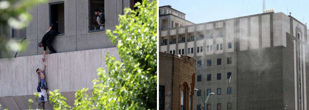 Terroristas invadiram o Parlamento do Irã e um suicida detonou uma bomba no mausoléu do aiatolá Khomeini, em Teerã, nesta quarta-feira, deixando ao menos 7 mortos em um ataque duplo no coração da República Islâmica, informou a mídia iraniana; Ministério de Inteligência iraniano disse que as forças de segurança ainda prenderam uma "equipe terrorista" que estaria planejando um terceiro ataque, sem dar mais detalhes; Estado Islâmico reivindicou responsabilidade pelos ataques em comunicado; se confirmado, esses seriam os primeiros ataques do grupo muçulmano sunita dentro do país muçulmano xiita (Foto: Leonardo Attuch) Terroristas invadiram o Parlamento do Irã e um suicida detonou uma bomba no mausoléu do aiatolá Khomeini, em Teerã, nesta quarta-feira, deixando ao menos 7 mortos em um ataque duplo no coração da República Islâmica, informou a mídia iraniana; Ministério de Inteligência iraniano disse que as forças de segurança ainda prenderam uma "equipe terrorista" que estaria planejando um terceiro ataque, sem dar mais detalhes; Estado Islâmico reivindicou responsabilidade pelos ataques em comunicado; se confirmado, esses seriam os primeiros ataques do grupo muçulmano sunita dentro do país muçulmano xiita