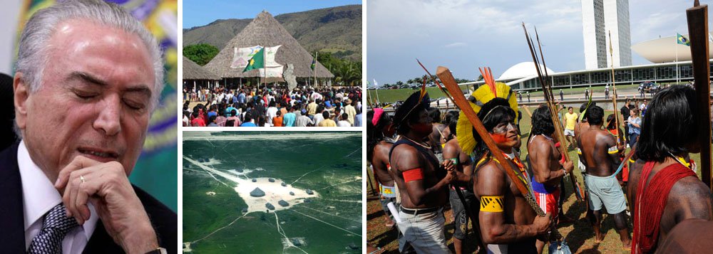A Advocacia-Geral da União (AGU) anunciou que todos os órgãos do governo federal deverão adotar o entendimento firmado no julgamento do STF sobre a Terra Indígena (TI) Raposa Serra do Sol, em Roraima, nos processos de demarcação de terras indígenas; em 2009, o Supremo definiu que a posse indígena das terras não impede a atuação do Poder Público na área; medida ignora, porém, decisão da Corte de 2013, que diz que as regras da reserva de Roraima não se aplicam a outras terras indígenas; com a decisão, Temer atende a uma pauta importante para a bancada ruralista (Foto: Gisele Federicce) A Advocacia-Geral da União (AGU) anunciou que todos os órgãos do governo federal deverão adotar o entendimento firmado no julgamento do STF sobre a Terra Indígena (TI) Raposa Serra do Sol, em Roraima, nos processos de demarcação de terras indígenas; em 2009, o Supremo definiu que a posse indígena das terras não impede a atuação do Poder Público na área; medida ignora, porém, decisão da Corte de 2013, que diz que as regras da reserva de Roraima não se aplicam a outras terras indígenas; com a decisão, Temer atende a uma pauta importante para a bancada ruralista