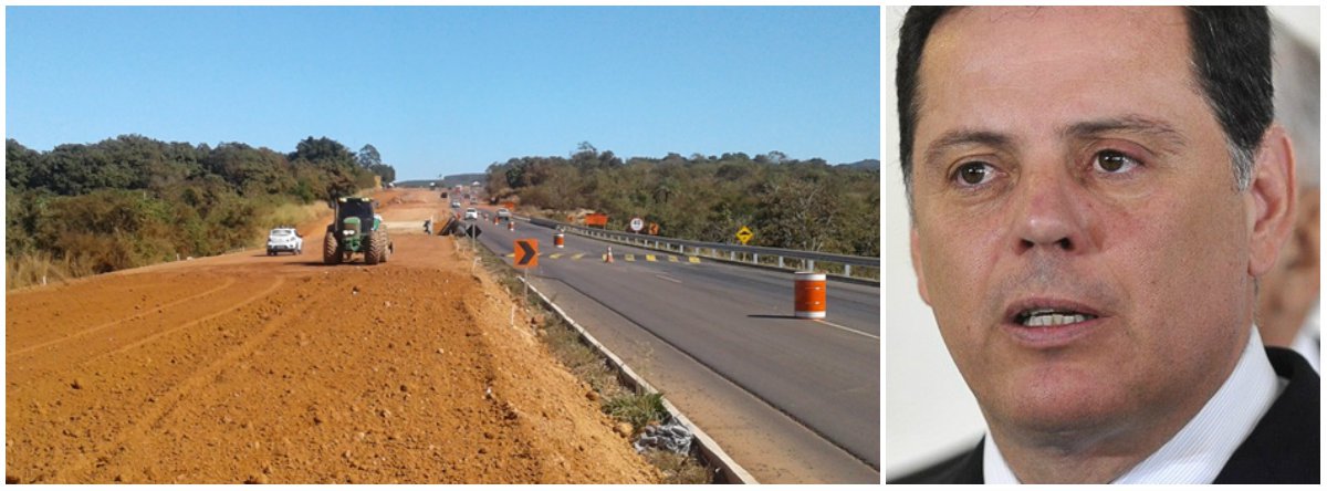O governador de Goiás, Marconi Perillo, e o presidente da Agetop, Jayme Rincón, visitarão as obras finais de duplicação dos 150 quilômetros da GO-070, entre Goiânia e a Cidade de Goiás nesta terça-feira (25); homens e máquinas da Agência trabalham na construção da segunda pista em diferentes pontos da rodovia: no trecho entre a Cidade de Goiás e o trevo de Mossâmedes (14,5 km de extensão) e no trecho Itauçu –Entroncamento com a GO-164 (Mossâmedes), que envolve o trevo de acesso à Taquaral, a entrada e saída de Itaberaí e o encabeçamento da segunda ponte sobre o Rio Uru (Foto: Leonardo Lucena) O governador de Goiás, Marconi Perillo, e o presidente da Agetop, Jayme Rincón, visitarão as obras finais de duplicação dos 150 quilômetros da GO-070, entre Goiânia e a Cidade de Goiás nesta terça-feira (25); homens e máquinas da Agência trabalham na construção da segunda pista em diferentes pontos da rodovia: no trecho entre a Cidade de Goiás e o trevo de Mossâmedes (14,5 km de extensão) e no trecho Itauçu –Entroncamento com a GO-164 (Mossâmedes), que envolve o trevo de acesso à Taquaral, a entrada e saída de Itaberaí e o encabeçamento da segunda ponte sobre o Rio Uru