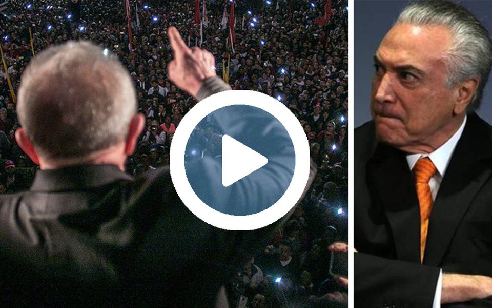 Em entrevista ao site Brasil de Fato pouco antes de discursar para milhares de pessoas na avenida Paulista, o ex-presidente Lula atacou a agenda de reformas de Michel Temer e voltou a pedir sua saída; "Se o Temer tivesse um mínimo de compromisso com o povo, ele renunciaria", disse; Lula também agradeceu à população que foi às ruas em várias capitais demonstrar apoio a ele; "Eu queria dizer ao povo brasileiro que ir para a rua é um instrumento para que a gente consiga conquistar e consolidar a democracia no Brasil. Não é fácil o processo democrático, ele sofre, no Brasil, golpes, de tempos em tempos. Eu quero agradecer às pessoas que vêm para a rua, que acreditam, que lutam, pois somente assim a gente vai consolidar a democracia no Brasil"; assista (Foto: Aquiles Lins) Em entrevista ao site Brasil de Fato pouco antes de discursar para milhares de pessoas na avenida Paulista, o ex-presidente Lula atacou a agenda de reformas de Michel Temer e voltou a pedir sua saída; "Se o Temer tivesse um mínimo de compromisso com o povo, ele renunciaria", disse; Lula também agradeceu à população que foi às ruas em várias capitais demonstrar apoio a ele; "Eu queria dizer ao povo brasileiro que ir para a rua é um instrumento para que a gente consiga conquistar e consolidar a democracia no Brasil. Não é fácil o processo democrático, ele sofre, no Brasil, golpes, de tempos em tempos. Eu quero agradecer às pessoas que vêm para a rua, que acreditam, que lutam, pois somente assim a gente vai consolidar a democracia no Brasil"; assista
