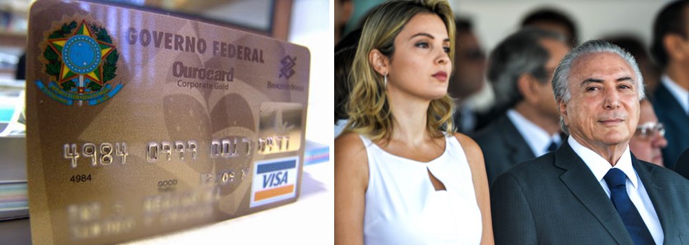 Na contramão do arrocho oficial, o governo Michel temer gastou, apenas entre janeiro e junho deste ano, mais de R$ 20 milhões por meio dos cartões corporativos; nesta linha, a Presidência da República é quem lidera a lista dos maiores usuários de cartões corporativos, com R$ 5,6 milhões em gastos no período, sendo que cerca de R$ 2 milhões são protegidos sob sigilo por alegações de "garantia da segurança da sociedade e do Estado" (Foto: Paulo Emílio) Na contramão do arrocho oficial, o governo Michel temer gastou, apenas entre janeiro e junho deste ano, mais de R$ 20 milhões por meio dos cartões corporativos; nesta linha, a Presidência da República é quem lidera a lista dos maiores usuários de cartões corporativos, com R$ 5,6 milhões em gastos no período, sendo que cerca de R$ 2 milhões são protegidos sob sigilo por alegações de "garantia da segurança da sociedade e do Estado"