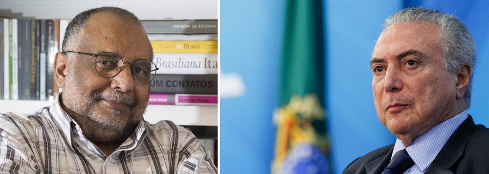 Colunista do Globo Jorge Bastos Moreno afirma que, "a esta altura", o gesto de Temer, que depois de negar, acabou reconhecendo ter voado em uma aeronave do empresário Joesley Batista, "só seria louvável se também devolvesse em dinheiro do seu bolso os custos dessa viagem" (Foto: Gisele Federicce) Colunista do Globo Jorge Bastos Moreno afirma que, "a esta altura", o gesto de Temer, que depois de negar, acabou reconhecendo ter voado em uma aeronave do empresário Joesley Batista, "só seria louvável se também devolvesse em dinheiro do seu bolso os custos dessa viagem"