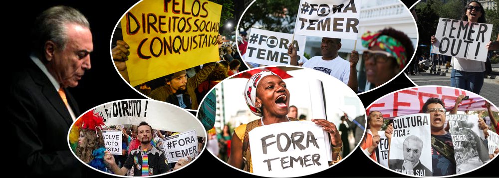 Pesquisa realizada pela Ipsos e divulgada nesta terça-feira (25) mostra que a reprovação do presidente Michel Temer (PMDB) continua crescendo e agora chega a 94%; além disso, em julho, a avaliação do governo federal chegou ao seu pior nível desde 2003; segundo a pesquisa Pulso Brasil, 95% dos entrevistados acreditam que o país está no rumo errado (Foto: Aquiles Lins) Pesquisa realizada pela Ipsos e divulgada nesta terça-feira (25) mostra que a reprovação do presidente Michel Temer (PMDB) continua crescendo e agora chega a 94%; além disso, em julho, a avaliação do governo federal chegou ao seu pior nível desde 2003; segundo a pesquisa Pulso Brasil, 95% dos entrevistados acreditam que o país está no rumo errado