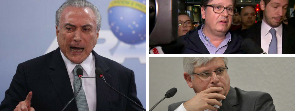 A prisão do homem da mala de Michel Temer, o ex-deputado Rodrigo Rocha Loures (PMDB-PR), mexeu com o peemedebista, que deu aval para sua equipe de defesa desferir ataques públicos contra o Ministério Público Federal neste domingo (4); o objetivo é tentar blindar Temer do efeito político que a prisão de Rocha Loures pode ter em seu julgamento no TSE (Tribunal Superior Eleitoral); planejado há alguns dias nos bastidores e tornado público após a prisão de Loures, o discurso da defesa de Temer é o de que o procurador-geral da República, Rodrigo Janot, atua com intenções políticas e tenta "constranger" a Justiça Eleitoral à cassação de Temer; julgamento será retomado nesta terça (6) (Foto: Giuliana Miranda) A prisão do homem da mala de Michel Temer, o ex-deputado Rodrigo Rocha Loures (PMDB-PR), mexeu com o peemedebista, que deu aval para sua equipe de defesa desferir ataques públicos contra o Ministério Público Federal neste domingo (4); o objetivo é tentar blindar Temer do efeito político que a prisão de Rocha Loures pode ter em seu julgamento no TSE (Tribunal Superior Eleitoral); planejado há alguns dias nos bastidores e tornado público após a prisão de Loures, o discurso da defesa de Temer é o de que o procurador-geral da República, Rodrigo Janot, atua com intenções políticas e tenta "constranger" a Justiça Eleitoral à cassação de Temer; julgamento será retomado nesta terça (6)