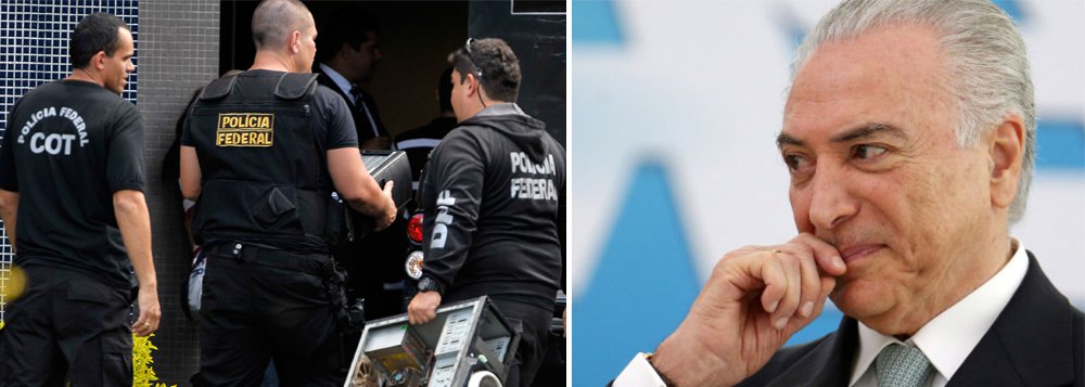 Informação é da agência Reuters, que noticia ainda que a Polícia Federal pretende concluir até sábado o inquérito sobre Michel Temer e o ex-assessor especial dele e ex-deputado federal Rodrigo Rocha Loures; relatório terá como base coleta de provas que vão além dos áudios das conversas gravadas pelo empresário Joesley Batista; intenção dos investigadores é se valer de provas periciais e testemunhais para confirmar as suspeitas de que o presidente cometeu os crimes de corrupção passiva, obstrução de Justiça e organização criminosa; avaliação é que usar exclusivamente as gravações para respaldar as acusações pode ser um risco, uma vez que há duras queixas dos advogados de defesa sobre a validade delas (Foto: Paulo Emílio) Informação é da agência Reuters, que noticia ainda que a Polícia Federal pretende concluir até sábado o inquérito sobre Michel Temer e o ex-assessor especial dele e ex-deputado federal Rodrigo Rocha Loures; relatório terá como base coleta de provas que vão além dos áudios das conversas gravadas pelo empresário Joesley Batista; intenção dos investigadores é se valer de provas periciais e testemunhais para confirmar as suspeitas de que o presidente cometeu os crimes de corrupção passiva, obstrução de Justiça e organização criminosa; avaliação é que usar exclusivamente as gravações para respaldar as acusações pode ser um risco, uma vez que há duras queixas dos advogados de defesa sobre a validade delas