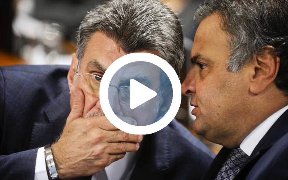 O senador afastado Aécio Neves (PSDB-MG), líder do golpe que arruinou o Brasil, discutiu com o senador Romero Jucá (PMDB-RR), que também defendeu o golpe contra a presidente Dilma Rousseff como forma de "estancar a sangria", um modo de frear a Lava Jato; "É agora ou nunca", disse Aécio a Jucá; "Passou do limite, porra. Já devia ter sido", respondeu Jucá; ou seja: a cada dia que passa, fica mais claro que o golpe foi uma conspiração de políticos corruptos que tentavam se safar (Foto: Leonardo Attuch) O senador afastado Aécio Neves (PSDB-MG), líder do golpe que arruinou o Brasil, discutiu com o senador Romero Jucá (PMDB-RR), que também defendeu o golpe contra a presidente Dilma Rousseff como forma de "estancar a sangria", um modo de frear a Lava Jato; "É agora ou nunca", disse Aécio a Jucá; "Passou do limite, porra. Já devia ter sido", respondeu Jucá; ou seja: a cada dia que passa, fica mais claro que o golpe foi uma conspiração de políticos corruptos que tentavam se safar