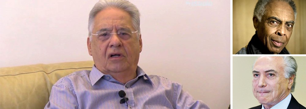 Segundo a coluna Radar, declaração foi feita pelo ex-presidente Fernando Henrique Cardoso ao cantor e compositor baiano em conversa recente; FHC jamais confiou na estabilidade da pinguela, como apelidou o governo Temer, diz a nota (Foto: Gisele Federicce) Segundo a coluna Radar, declaração foi feita pelo ex-presidente Fernando Henrique Cardoso ao cantor e compositor baiano em conversa recente; FHC jamais confiou na estabilidade da pinguela, como apelidou o governo Temer, diz a nota