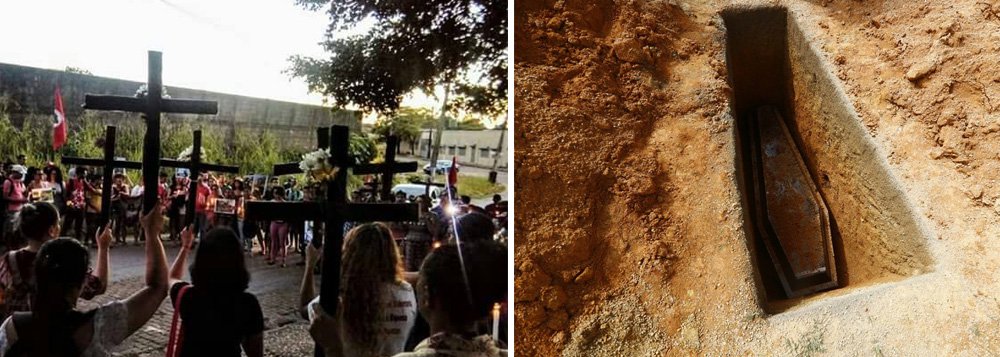 Policiais militares do Pará teriam rendido e torturado trabalhadores rurais sem terra antes de disparar tiros fatais contra eles, à queima-roupa, relatam os sobreviventes do massacre que tirou a vida de dez pessoas no sudeste do Estado; uma das testemunhas relatou que policiais executaram friamente por duas horas os camponeses rendidos e depois comemoraram e deram risadas; ela confirma que não houve nenhum confronto, mas sim um massacre (Foto: Gisele Federicce) Policiais militares do Pará teriam rendido e torturado trabalhadores rurais sem terra antes de disparar tiros fatais contra eles, à queima-roupa, relatam os sobreviventes do massacre que tirou a vida de dez pessoas no sudeste do Estado; uma das testemunhas relatou que policiais executaram friamente por duas horas os camponeses rendidos e depois comemoraram e deram risadas; ela confirma que não houve nenhum confronto, mas sim um massacre