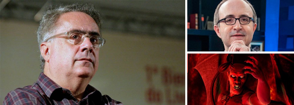 Jornalista Luis Nassif metaforiza o "acordo" firmado entre o jornalista Reinaldo Azevedo e Mefistófeles, mais conhecido como o Diabo; "Ele queria o poder e Mefistófeles concedeu. Você será o primeiro, se aceitar comandar as forças das trevas, ser o arauto do ódio e da intolerância, o chefe dos templários, o espírito de Átila e a voz dos hunos, o verdugo incumbido de executar os inimigos feridos no campo de batalha. Em troca eu lhe darei séquitos de bárbaros, legiões de criaturas das sombras, o comando do mercado da intolerância, que revistas, jornais, rádios e TVs ambicionam. E assim foi feito", diz Nassif (Foto: Aquiles Lins) Jornalista Luis Nassif metaforiza o "acordo" firmado entre o jornalista Reinaldo Azevedo e Mefistófeles, mais conhecido como o Diabo; "Ele queria o poder e Mefistófeles concedeu. Você será o primeiro, se aceitar comandar as forças das trevas, ser o arauto do ódio e da intolerância, o chefe dos templários, o espírito de Átila e a voz dos hunos, o verdugo incumbido de executar os inimigos feridos no campo de batalha. Em troca eu lhe darei séquitos de bárbaros, legiões de criaturas das sombras, o comando do mercado da intolerância, que revistas, jornais, rádios e TVs ambicionam. E assim foi feito", diz Nassif