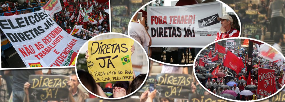 "O que é preciso levar em conta neste momento de gravidade da situação em nosso País é a necessidade de união e mobilização das mais amplas camadas do povo brasileiro, essenciais para a reconquista da hegemonia política e de ideias, por parte das forças que defendem e lutam pela democracia, pela soberania nacional, pelo desenvolvimento, pelos direitos econômicos e socais e contra as antirreformas. É a alternativa para a retomada do caminho civilizatório interrompido com o golpe parlamentar", afirma em artigo o ex-deputado Aldo Arantes; "O caminho democrático para solucionar tais conflitos é a eleição direta para Presidente da República", ressalta (Foto: Aldo Arantes) "O que é preciso levar em conta neste momento de gravidade da situação em nosso País é a necessidade de união e mobilização das mais amplas camadas do povo brasileiro, essenciais para a reconquista da hegemonia política e de ideias, por parte das forças que defendem e lutam pela democracia, pela soberania nacional, pelo desenvolvimento, pelos direitos econômicos e socais e contra as antirreformas. É a alternativa para a retomada do caminho civilizatório interrompido com o golpe parlamentar", afirma em artigo o ex-deputado Aldo Arantes; "O caminho democrático para solucionar tais conflitos é a eleição direta para Presidente da República", ressalta