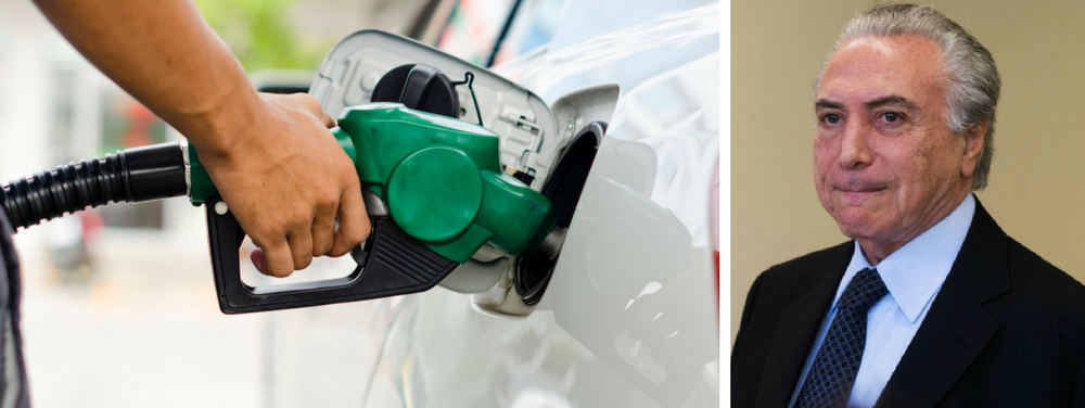 temer gasolina (Foto: Leonardo Lucena) temer gasolina