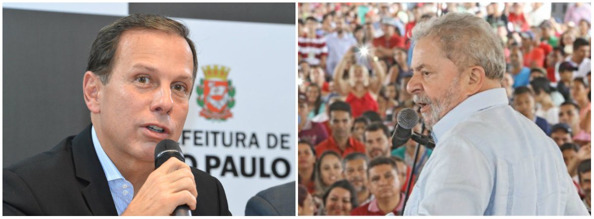 Prefeito João Doria, que tenta se viabilizar como o nome do PSDB para enfrentar o ex-presidente Lula nas eleições de 2018, atribuiu ao adversário a recessão atual e os 13 milhões de desempregados, que foram produto do golpe -- e não da era Lula; "O ex-presidente Lula quase destruiu o Brasil. Então, é inadmissível um homem que quase destruiu a nação, que impôs o maior assalto ao dinheiro público jamais visto na história da humanidade, que ofereceu três anos de recessão, 13 milhões de desempregados, queira agora voltar a ser candidato e disputar sob a alegação de que é o salvador do Brasil. Salvar o quê?", questionou o tucano, em entrevista neste domingo 23 (Foto: Gisele Federicce) Prefeito João Doria, que tenta se viabilizar como o nome do PSDB para enfrentar o ex-presidente Lula nas eleições de 2018, atribuiu ao adversário a recessão atual e os 13 milhões de desempregados, que foram produto do golpe -- e não da era Lula; "O ex-presidente Lula quase destruiu o Brasil. Então, é inadmissível um homem que quase destruiu a nação, que impôs o maior assalto ao dinheiro público jamais visto na história da humanidade, que ofereceu três anos de recessão, 13 milhões de desempregados, queira agora voltar a ser candidato e disputar sob a alegação de que é o salvador do Brasil. Salvar o quê?", questionou o tucano, em entrevista neste domingo 23