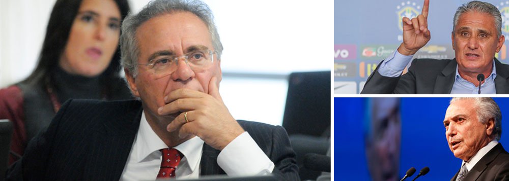 O rompimento é programático. Renan entende que votar a reforma da Previdência do jeito que Temer quer é um suicídio político, no que está coberto de razão (Foto: Alex Solnik) O rompimento é programático. Renan entende que votar a reforma da Previdência do jeito que Temer quer é um suicídio político, no que está coberto de razão