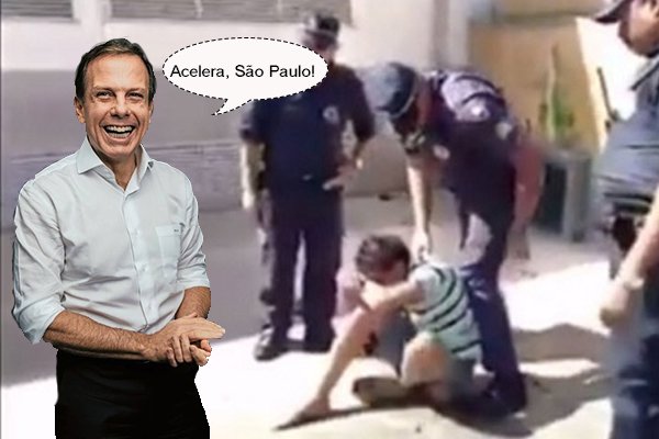 Pensar que o povo paulistano elegeu esse sujeito para tomar atitudes absurdas como essas - GCM agredindo morador de rua e Doria jogando no chão flores recebidas por uma ciclista em protesto - é doloroso demais. Uma cidade cheia de problemas e tudo que ele tem a oferecer é truculência com a população humilde, mortes no trânsito e antipetismo (Foto: Eduardo Guimarães) Pensar que o povo paulistano elegeu esse sujeito para tomar atitudes absurdas como essas - GCM agredindo morador de rua e Doria jogando no chão flores recebidas por uma ciclista em protesto - é doloroso demais. Uma cidade cheia de problemas e tudo que ele tem a oferecer é truculência com a população humilde, mortes no trânsito e antipetismo