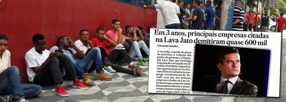 "Quer-se combater a corrupção para permitir que haja mais recursos para investimentos e serviços público e, ao fazê-lo, destroem-se os investimentos e serviços públicos. E eleva-se acima do milhão – ou milhões, com suas família – o drama dos que passam a viver na miséria e no desespero. Ou o objetivo - que nós, na nossa simplicidade, não conseguimos alcançar – é exatamente este?", questiona o jornalista Fernando Brito, do Tijolaço, ao comentar notícias de que as empresas alvo da Lava Jato já demitiram cerca de 600 mil trabalhadores (Foto: Aquiles Lins) "Quer-se combater a corrupção para permitir que haja mais recursos para investimentos e serviços público e, ao fazê-lo, destroem-se os investimentos e serviços públicos. E eleva-se acima do milhão – ou milhões, com suas família – o drama dos que passam a viver na miséria e no desespero. Ou o objetivo - que nós, na nossa simplicidade, não conseguimos alcançar – é exatamente este?", questiona o jornalista Fernando Brito, do Tijolaço, ao comentar notícias de que as empresas alvo da Lava Jato já demitiram cerca de 600 mil trabalhadores