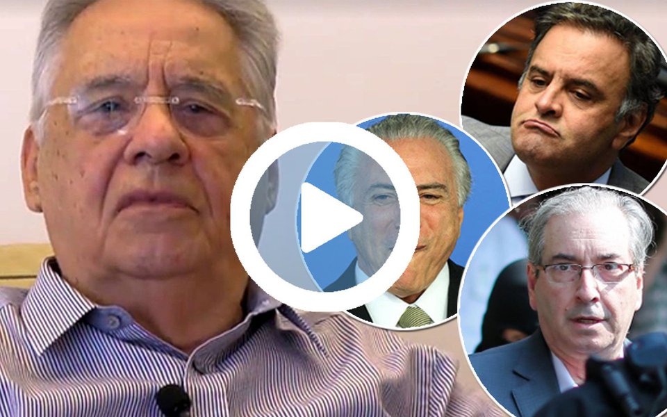 "O que nós precisamos é de mais aceitação do outro, mais tolerância", diz o ex-presidente Fernando Henrique Cardoso, em vídeo postado nas redes sociais nesta terça-feira 11; o grande problema, no entanto, é que FHC deu aval para que o senador Aécio Neves (PSDB-MG) se associasse ao ex-deputado Eduardo Cunha (PMDB-RJ) para promover o golpe que feriu a democracia e permitiu a ascensão de Michel Temer ao poder – um presidente que não tem a confiança de 79% dos brasileiros; agora que a Lava Jato atingiu em cheio o PSDB, FHC prega a paz, mas sem propor uma saída democrática para o Brasil (Foto: Gisele Federicce) "O que nós precisamos é de mais aceitação do outro, mais tolerância", diz o ex-presidente Fernando Henrique Cardoso, em vídeo postado nas redes sociais nesta terça-feira 11; o grande problema, no entanto, é que FHC deu aval para que o senador Aécio Neves (PSDB-MG) se associasse ao ex-deputado Eduardo Cunha (PMDB-RJ) para promover o golpe que feriu a democracia e permitiu a ascensão de Michel Temer ao poder – um presidente que não tem a confiança de 79% dos brasileiros; agora que a Lava Jato atingiu em cheio o PSDB, FHC prega a paz, mas sem propor uma saída democrática para o Brasil