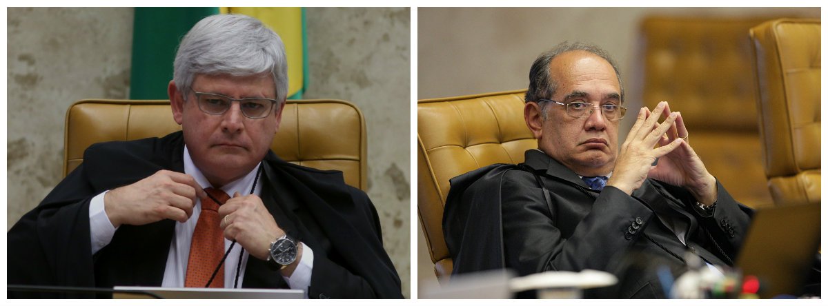 Procurador-geral da República, Rodrigo Janot, e ministro do Supremo Tribunal Federal (STF) Gilmar Mendes .2 (Foto: Giuliana Miranda) Procurador-geral da República, Rodrigo Janot, e ministro do Supremo Tribunal Federal (STF) Gilmar Mendes .2