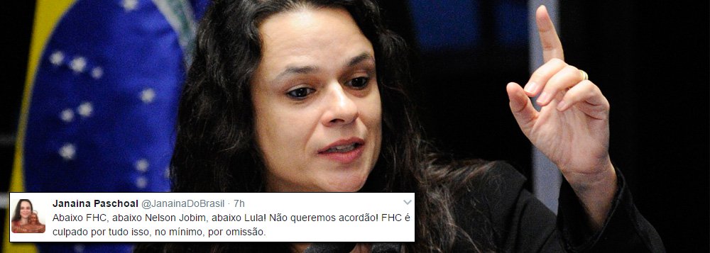 Depois do humorista Marcelo Madureira, agora é a vez de Janaína Paschoal mostrar indignação contra os tucanos; a jurista, contratada pelo PSDB por R$ 45 mil para formular um pedido de impeachment com o argumento das chamadas "pedaladas fiscais", diz que FHC é omisso diante da situação do país; "FHC é culpado por tudo isso, no mínimo, por omissão", criticou (Foto: Charles Nisz) Depois do humorista Marcelo Madureira, agora é a vez de Janaína Paschoal mostrar indignação contra os tucanos; a jurista, contratada pelo PSDB por R$ 45 mil para formular um pedido de impeachment com o argumento das chamadas "pedaladas fiscais", diz que FHC é omisso diante da situação do país; "FHC é culpado por tudo isso, no mínimo, por omissão", criticou