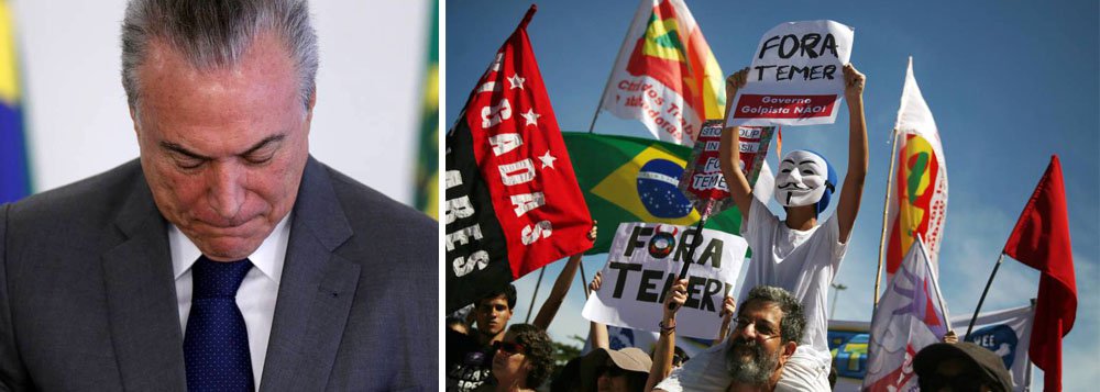 Parlamentares ouvidos pela Reuters avaliam que a intensidade dos protestos marcados para os próximos dias e a capacidade do governo de responder às acusações vão determinar o futuro de Michel Temer na Presidência. Se os atos forem massivos, acreditam que o presidente será impelido a deixar o cargo; para o senador Cristovam Buarque (PPS-DF), o governo Temer "acabou" e o mercado já "desembarcou"; "Politicamente ele perdeu a confiança. Ele vai passar alguns dias em agonia e jogar o país em agonia, em vez de nos libertar para ver qual é a solução", afirmou (Foto: Aquiles Lins) Parlamentares ouvidos pela Reuters avaliam que a intensidade dos protestos marcados para os próximos dias e a capacidade do governo de responder às acusações vão determinar o futuro de Michel Temer na Presidência. Se os atos forem massivos, acreditam que o presidente será impelido a deixar o cargo; para o senador Cristovam Buarque (PPS-DF), o governo Temer "acabou" e o mercado já "desembarcou"; "Politicamente ele perdeu a confiança. Ele vai passar alguns dias em agonia e jogar o país em agonia, em vez de nos libertar para ver qual é a solução", afirmou