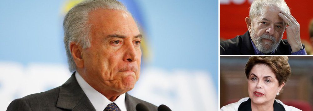 "Não nos iludamos, as coisas vão piorar. Maio trouxe um recrudescimento da ofensiva comandada pela coligação entre entre a Lava Jato, a grande mídia e forças aliadas conservadoras. Este regime sem nome, que não governa mas comanda, tem no governo Temer, originário do golpe de 2016, apenas um subproduto de seu projeto mais ambicioso: arrasar com as forças populares, excluir o ex-presidente Luiz Inácio Lula da Silva da sucessão de 2018. através de sua condenação, e criminalizar outros expoentes da esquerda, como a presidente deposta Dilma Rousseff, pavimentando o caminho para uma nova e talvez duradoura hegemonia conservadora", diz a colunista Tereza Cruvinel; segundo ela, o estado de exceção tentará se consolidar com mais desenvoltura no País (Foto: Tereza Cruvinel) "Não nos iludamos, as coisas vão piorar. Maio trouxe um recrudescimento da ofensiva comandada pela coligação entre entre a Lava Jato, a grande mídia e forças aliadas conservadoras. Este regime sem nome, que não governa mas comanda, tem no governo Temer, originário do golpe de 2016, apenas um subproduto de seu projeto mais ambicioso: arrasar com as forças populares, excluir o ex-presidente Luiz Inácio Lula da Silva da sucessão de 2018. através de sua condenação, e criminalizar outros expoentes da esquerda, como a presidente deposta Dilma Rousseff, pavimentando o caminho para uma nova e talvez duradoura hegemonia conservadora", diz a colunista Tereza Cruvinel; segundo ela, o estado de exceção tentará se consolidar com mais desenvoltura no País