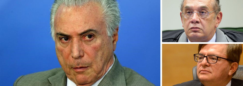Investigado por corrupção, organização criminosa e obstrução judicial, além de alvo de 14 pedidos de impeachment, Michel Temer tenta tirar uma nova carta da manga para se manter no cargo – e garantir seu foro privilegiado; segundo o colunista Josias de Souza, ele articula o apoio de um ministro no Tribunal Superior Eleitoral, que pediria vistas e adiaria o julgamento previsto para 6 de junho; a queda pelo TSE vinha sendo tratada pelo PSDB como a "saída honrosa" para Temer, mas ele pretende lutar para ficar, mesmo sendo rejeitado por 95% dos brasileiros (Foto: Aquiles Lins) Investigado por corrupção, organização criminosa e obstrução judicial, além de alvo de 14 pedidos de impeachment, Michel Temer tenta tirar uma nova carta da manga para se manter no cargo – e garantir seu foro privilegiado; segundo o colunista Josias de Souza, ele articula o apoio de um ministro no Tribunal Superior Eleitoral, que pediria vistas e adiaria o julgamento previsto para 6 de junho; a queda pelo TSE vinha sendo tratada pelo PSDB como a "saída honrosa" para Temer, mas ele pretende lutar para ficar, mesmo sendo rejeitado por 95% dos brasileiros