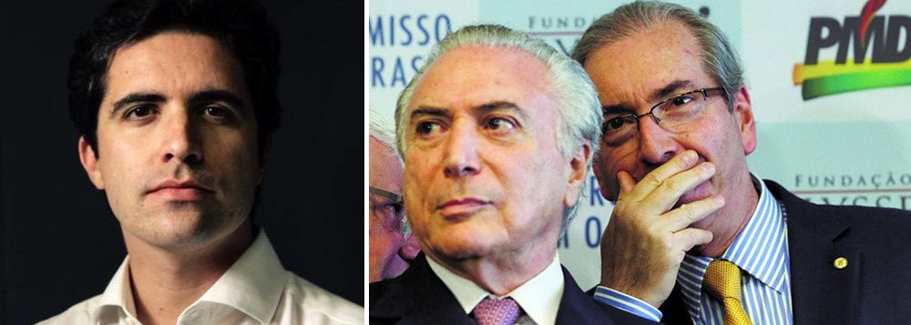 Colunista Bernardo Mello Franco avaliou neste domingo, 21, que além de destituído do Planalto, Michel Temer pode ser preso, após as revelações do empresário Joesley Batista, dono da JBS; ele lembra a citação de Joesley, que diz que Michel Temer, Eduardo Cunha e o empresário Lúcio Funaro acreditavam que ele era "!obrigado a sustentá-los"; "Os três personagens citados no início da coluna foram obrigados a se separar. Hoje Cunha está preso na região metropolitana de Curitiba. Funaro foi recolhido a uma cela da Papuda, em Brasília. Temer é investigado no STF por suspeita de corrupção, organização criminosa (antigo crime de quadrilha) e obstrução da Justiça. No fim da semana, ainda podia ser encontrado no Palácio do Planalto" (Foto: Aquiles Lins) Colunista Bernardo Mello Franco avaliou neste domingo, 21, que além de destituído do Planalto, Michel Temer pode ser preso, após as revelações do empresário Joesley Batista, dono da JBS; ele lembra a citação de Joesley, que diz que Michel Temer, Eduardo Cunha e o empresário Lúcio Funaro acreditavam que ele era "!obrigado a sustentá-los"; "Os três personagens citados no início da coluna foram obrigados a se separar. Hoje Cunha está preso na região metropolitana de Curitiba. Funaro foi recolhido a uma cela da Papuda, em Brasília. Temer é investigado no STF por suspeita de corrupção, organização criminosa (antigo crime de quadrilha) e obstrução da Justiça. No fim da semana, ainda podia ser encontrado no Palácio do Planalto"
