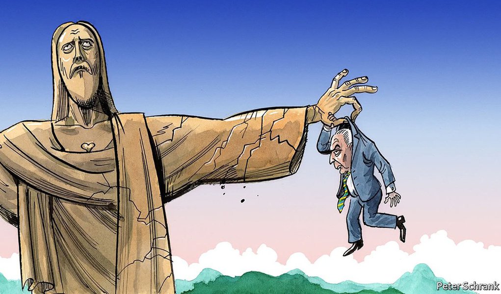 A revista britânica The Economist, que apoiou o golpe parlamentar de 2016 contra a presidente Dilma Rousseff, agora diz que Michel Temer está pendurado; segundo a publicação, as acusações que pesam contra ele são muito mais graves do que as que havia contra Dilma (Foto: Leonardo Attuch) A revista britânica The Economist, que apoiou o golpe parlamentar de 2016 contra a presidente Dilma Rousseff, agora diz que Michel Temer está pendurado; segundo a publicação, as acusações que pesam contra ele são muito mais graves do que as que havia contra Dilma