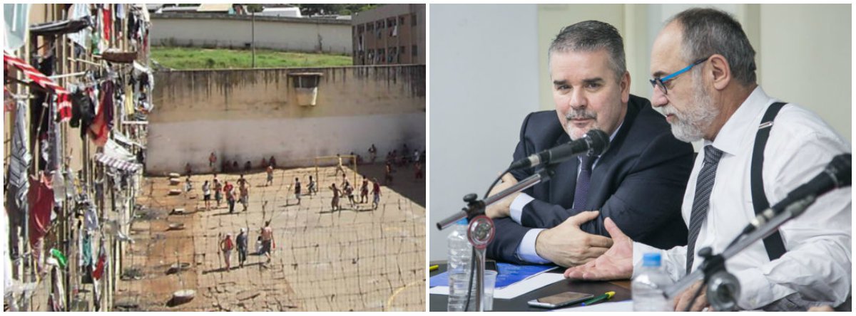“Não há regime higiênico no presídio, alguns condenados que se consideram incorrigíveis ou desprotegidos são amontoados em duas espaçosas salas de um velho quartel. E ali onde apenas caberiam 200, se aglomeram mais de 400 miseráveis, representando constantemente todos os horrores da prisão comum”: esse parágrafo retrata a realidade do presídio de Fernando de Noronha, no século XIX, e foi apresentado pelo jornalista e professor Marcos Rolim, em um evento na Assembleia Legislativa que lançou a Frente Estadual por uma Nova Política Prisional; “Se vocês esquecerem o português arcaico, a realidade é exatamente a que vivemos hoje”, afirmou; segundo o manifesto, “as prisões são uma fiel tradução do que construímos como País” (Foto: Leonardo Lucena) “Não há regime higiênico no presídio, alguns condenados que se consideram incorrigíveis ou desprotegidos são amontoados em duas espaçosas salas de um velho quartel. E ali onde apenas caberiam 200, se aglomeram mais de 400 miseráveis, representando constantemente todos os horrores da prisão comum”: esse parágrafo retrata a realidade do presídio de Fernando de Noronha, no século XIX, e foi apresentado pelo jornalista e professor Marcos Rolim, em um evento na Assembleia Legislativa que lançou a Frente Estadual por uma Nova Política Prisional; “Se vocês esquecerem o português arcaico, a realidade é exatamente a que vivemos hoje”, afirmou; segundo o manifesto, “as prisões são uma fiel tradução do que construímos como País”