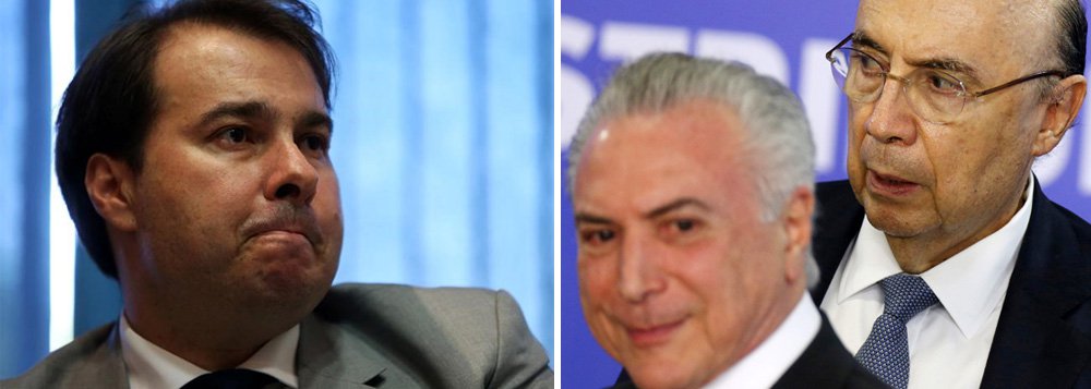 Presidente da Câmara dos Deputados, Rodrigo Maia (DEM-RJ), afirmou nesta sexta-feira, 10, que a mudança da meta fiscal deste ano, de um déficit de R$ 139 bilhões para um rombo que pode chegar a R$ 159 bilhões, será "muito ruim" e significa que o governo não conseguiu cumprir seu papel de cortar despesas; em palestra na Fundação Getulio Vargas, no Rio de Janeiro, Maia foi duro e disse que a Câmara não vai apoiar o governo em nenhum tipo de aumento de impostos; segundo ele, a crise envolvendo o presidente Michel Temer e o erro na expectativa de arrecadação geraram dificuldades para a aprovação da reforma da Previdência (Foto: Aquiles Lins) Presidente da Câmara dos Deputados, Rodrigo Maia (DEM-RJ), afirmou nesta sexta-feira, 10, que a mudança da meta fiscal deste ano, de um déficit de R$ 139 bilhões para um rombo que pode chegar a R$ 159 bilhões, será "muito ruim" e significa que o governo não conseguiu cumprir seu papel de cortar despesas; em palestra na Fundação Getulio Vargas, no Rio de Janeiro, Maia foi duro e disse que a Câmara não vai apoiar o governo em nenhum tipo de aumento de impostos; segundo ele, a crise envolvendo o presidente Michel Temer e o erro na expectativa de arrecadação geraram dificuldades para a aprovação da reforma da Previdência