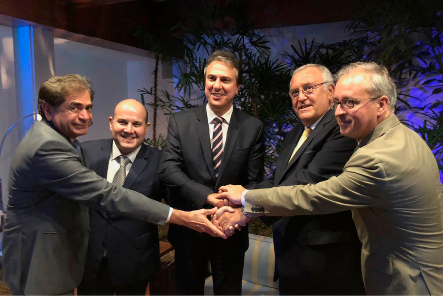 Solenidade de apresentação de novos detalhes do Hub está marcada para esta segunda-feira (30), com participação do governador Camilo Santana (PT), do prefeito de Fortaleza Roberto Cláudio (PDT) e de executivos da Air France e Gol Linhas Aéreas (Foto: Rodrigo Rocha) Solenidade de apresentação de novos detalhes do Hub está marcada para esta segunda-feira (30), com participação do governador Camilo Santana (PT), do prefeito de Fortaleza Roberto Cláudio (PDT) e de executivos da Air France e Gol Linhas Aéreas