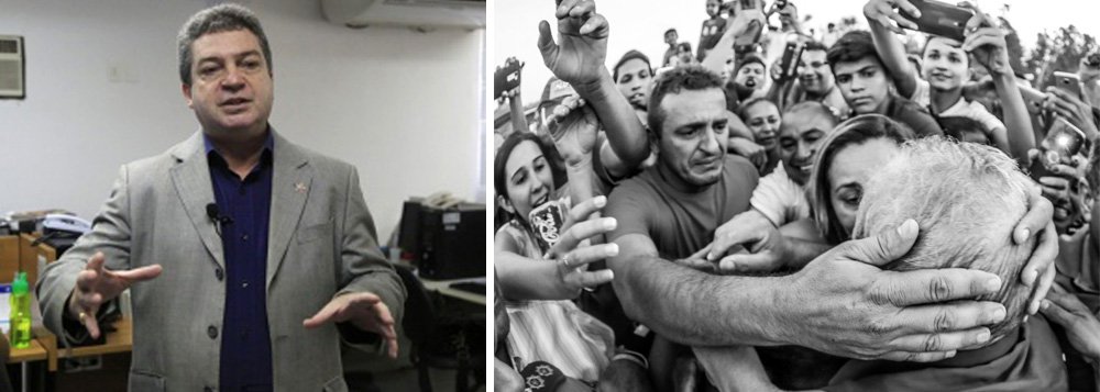Quando Lula cruzar o Rio São Francisco e desembarcar em Alagoas, estará dando continuidade a uma caravana que defendo o legado do PT, além de significar uma busca pelo renascimento do partido; "É preciso que o PT renasça, mas renasça com um legado, não renasça do zero. O PT nasceu da classe trabalhadora. Nós temos bandeiras de luta que ainda não conquistamos”, explica Ricardo Barbosa, presidente da sigla no estado; caravana montada pelo ex-presidente tem início nesta quinta-feira (17), na Bahia, e segue até o dia 7 de setembro, no Maranhão; durante os próximos 22 dias, Lula percorrerá de ônibus os nove estados do Nordeste (Foto: Voney Malta) Quando Lula cruzar o Rio São Francisco e desembarcar em Alagoas, estará dando continuidade a uma caravana que defendo o legado do PT, além de significar uma busca pelo renascimento do partido; "É preciso que o PT renasça, mas renasça com um legado, não renasça do zero. O PT nasceu da classe trabalhadora. Nós temos bandeiras de luta que ainda não conquistamos”, explica Ricardo Barbosa, presidente da sigla no estado; caravana montada pelo ex-presidente tem início nesta quinta-feira (17), na Bahia, e segue até o dia 7 de setembro, no Maranhão; durante os próximos 22 dias, Lula percorrerá de ônibus os nove estados do Nordeste
