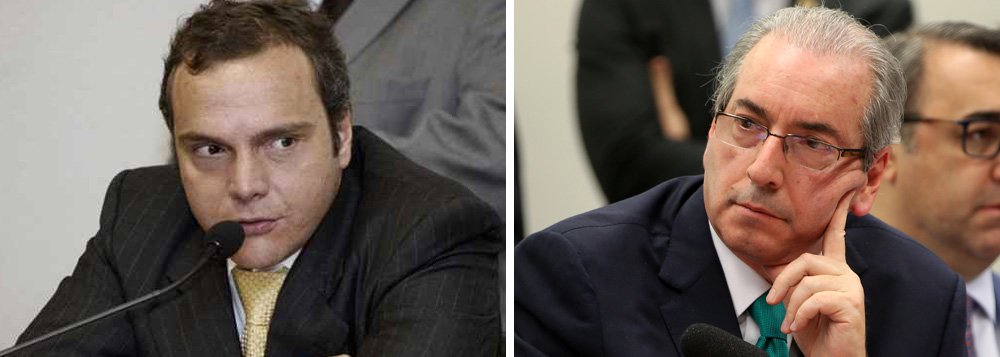 O deputado cassado Eduardo Cunha (PMDB-RJ) e o homem apontado como seu ex-operador de propina, Lucio Funaro, voltaram a se sentar frente a frente hoje (27) na Justiça Federal em Brasília; eles já haviam se encarado ontem (26), quando o ex-deputado se recusou a cumprimentar o analista financeiro quando este lhe estendeu a mão; em delação premiada, cujos depoimentos foram recentemente divulgados no site da Câmara dos Deputados, Funaro disse que Cunha funcionava com uma espécie de "banco de propina" para o PMDB (Foto: Aquiles Lins) O deputado cassado Eduardo Cunha (PMDB-RJ) e o homem apontado como seu ex-operador de propina, Lucio Funaro, voltaram a se sentar frente a frente hoje (27) na Justiça Federal em Brasília; eles já haviam se encarado ontem (26), quando o ex-deputado se recusou a cumprimentar o analista financeiro quando este lhe estendeu a mão; em delação premiada, cujos depoimentos foram recentemente divulgados no site da Câmara dos Deputados, Funaro disse que Cunha funcionava com uma espécie de "banco de propina" para o PMDB