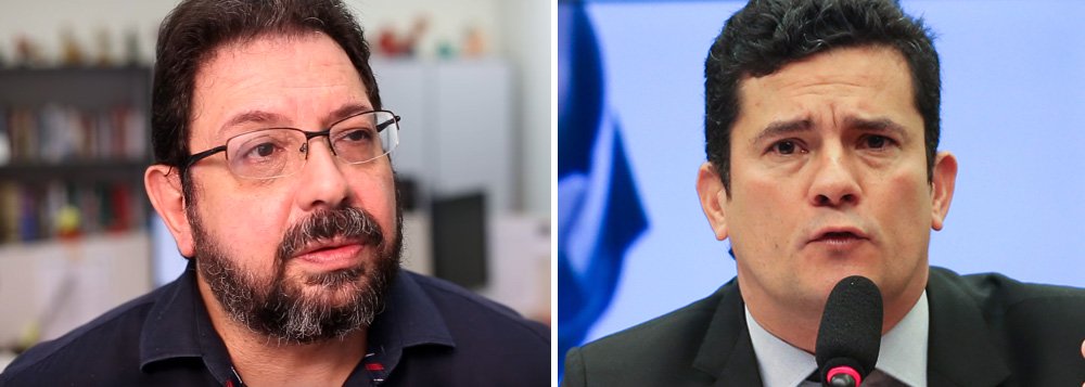 Eduardo Guimarães, do Blog da Cidadania, diz ter ficado "indignado" com a entrevista do juiz Sergio Moro à Globo, em que ele diz que expõe seus alvos na mídia porque seriam todos "poderosos" e só expondo-os "INDEPENDENTEMENTE DE TEREM CULPA" pode combatê-los; "Sou uma das vítimas inocentes desse juiz e lembro a ele que juiz não é polícia ou promotor. Julga culpa e inocência. E nos autos, não na mídia", rebate o blogueiro, que divulgou um vídeo com a resposta; assista (Foto: Gisele Federicce) Eduardo Guimarães, do Blog da Cidadania, diz ter ficado "indignado" com a entrevista do juiz Sergio Moro à Globo, em que ele diz que expõe seus alvos na mídia porque seriam todos "poderosos" e só expondo-os "INDEPENDENTEMENTE DE TEREM CULPA" pode combatê-los; "Sou uma das vítimas inocentes desse juiz e lembro a ele que juiz não é polícia ou promotor. Julga culpa e inocência. E nos autos, não na mídia", rebate o blogueiro, que divulgou um vídeo com a resposta; assista