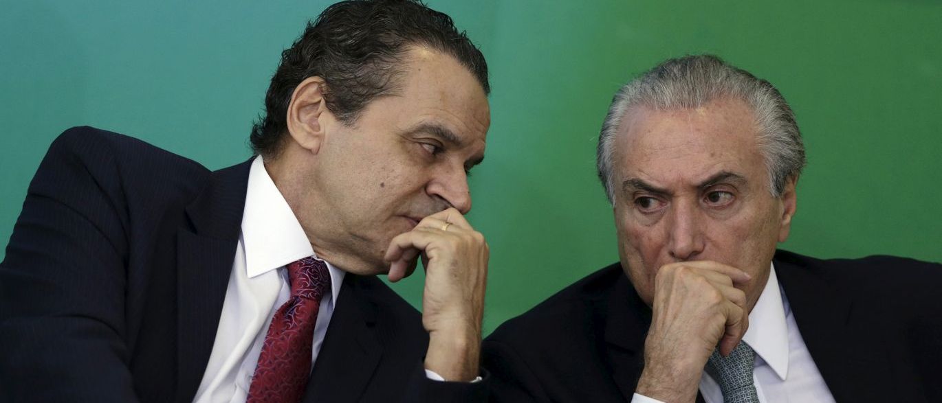 Henrique Eduardo Alves e Michel Temer (Foto: Giuliana Miranda) Henrique Eduardo Alves e Michel Temer
