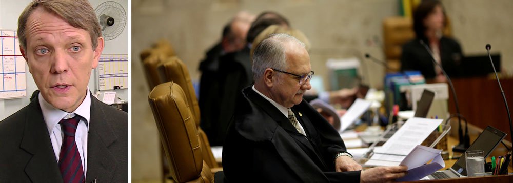 O cientista político André Singer afirmou neste sábado, 14, que a decisão decisão do STF que deu ao Legislativo a palavra final sobre o afastamento de mandatos deu margem para acreditar que o objetivo era proteger o senador Aécio Neves (PSDB); "A liderança de Gilmar Mendes na vitória final dá motivos para acreditar que o principal objetivo era proteger o tucanato, pois o ministro se notabilizou por desarquivar o processo contra a chapa Dilma-Temer no segundo semestre de 2015, quando o impeachment de Dilma Rousseff estava indefinido, mas tomou posição contrária quando, em junho deste ano, o Tribunal Superior Eleitoral (TSE) poderia cassar Michel Temer já no exercício da Presidência da República", diz (Foto: Aquiles Lins) O cientista político André Singer afirmou neste sábado, 14, que a decisão decisão do STF que deu ao Legislativo a palavra final sobre o afastamento de mandatos deu margem para acreditar que o objetivo era proteger o senador Aécio Neves (PSDB); "A liderança de Gilmar Mendes na vitória final dá motivos para acreditar que o principal objetivo era proteger o tucanato, pois o ministro se notabilizou por desarquivar o processo contra a chapa Dilma-Temer no segundo semestre de 2015, quando o impeachment de Dilma Rousseff estava indefinido, mas tomou posição contrária quando, em junho deste ano, o Tribunal Superior Eleitoral (TSE) poderia cassar Michel Temer já no exercício da Presidência da República", diz