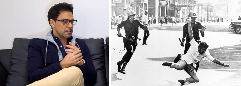 "Os militares implementaram uma das mais sanguinárias ditaduras do mundo, caro Zezé. Perseguiram e mataram seus opositores políticos — como o Deputado Rubens Paiva, preso e morto nos porões da Ditadura — jornalistas como Wladimir Herzog, preso e morto nos porões da ditadura, artistas presos, torturados, banidos do país e muitos assassinados, também nos porões da Ditadura", diz Ernesto José de Carvalho (Foto: Leonardo Attuch) "Os militares implementaram uma das mais sanguinárias ditaduras do mundo, caro Zezé. Perseguiram e mataram seus opositores políticos — como o Deputado Rubens Paiva, preso e morto nos porões da Ditadura — jornalistas como Wladimir Herzog, preso e morto nos porões da ditadura, artistas presos, torturados, banidos do país e muitos assassinados, também nos porões da Ditadura", diz Ernesto José de Carvalho