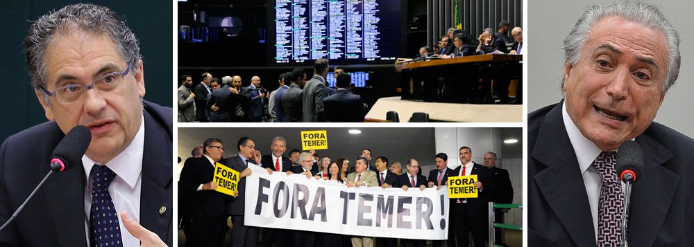 Como se não bastassem os R$ 32 bilhões já gastos em acordos e concessões para se manter no poder até hoje, Michel Temer, fragilizado, sem conseguir a presença necessária para votar a segunda denúncia, ainda promete mais emendas parlamentares e cargos para que deputados registrem presença no plenário da Câmara, mesmo que não seja para votar pela rejeição da denúncia, afirma o líder do PT, Carlos Zarattini (SP), que participa de estratégia da oposição para não comparecer à sessão; "Primeiro ele tentou viabilizar os apoios para se manter no poder, agora está oferecendo recursos para que os deputados registrem presença em plenário, mesmo que votem contra ele", disse ao 247; o quórum, explicou o deputado, garante a salvação do governo, uma vez que a denúncia poderia ser arquivada (Foto: Gisele Federicce) Como se não bastassem os R$ 32 bilhões já gastos em acordos e concessões para se manter no poder até hoje, Michel Temer, fragilizado, sem conseguir a presença necessária para votar a segunda denúncia, ainda promete mais emendas parlamentares e cargos para que deputados registrem presença no plenário da Câmara, mesmo que não seja para votar pela rejeição da denúncia, afirma o líder do PT, Carlos Zarattini (SP), que participa de estratégia da oposição para não comparecer à sessão; "Primeiro ele tentou viabilizar os apoios para se manter no poder, agora está oferecendo recursos para que os deputados registrem presença em plenário, mesmo que votem contra ele", disse ao 247; o quórum, explicou o deputado, garante a salvação do governo, uma vez que a denúncia poderia ser arquivada